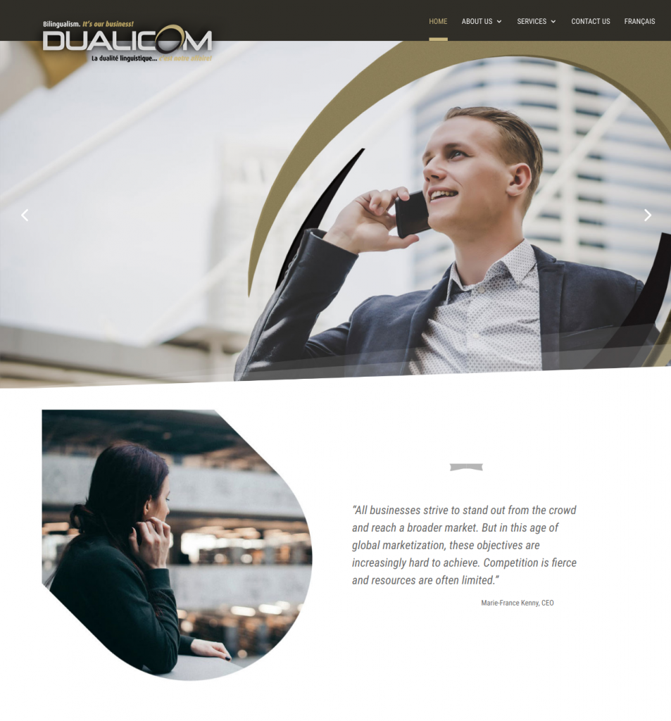 Dualicom Homepage (http://dualicom.ca)