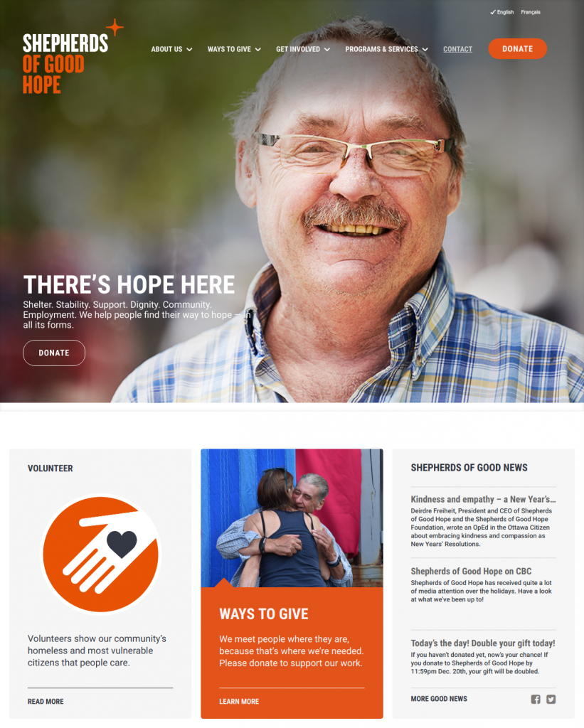 Shepherds of Good Hope Home Page (https://www.sghottawa.ca)